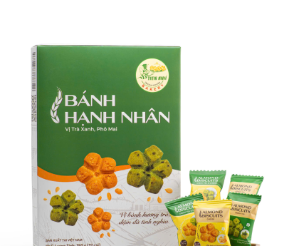 Bánh Hạnh Nhân Trà Xanh & Phô Mai – Hương Vị Mới Cho Bánh Truyền Thống